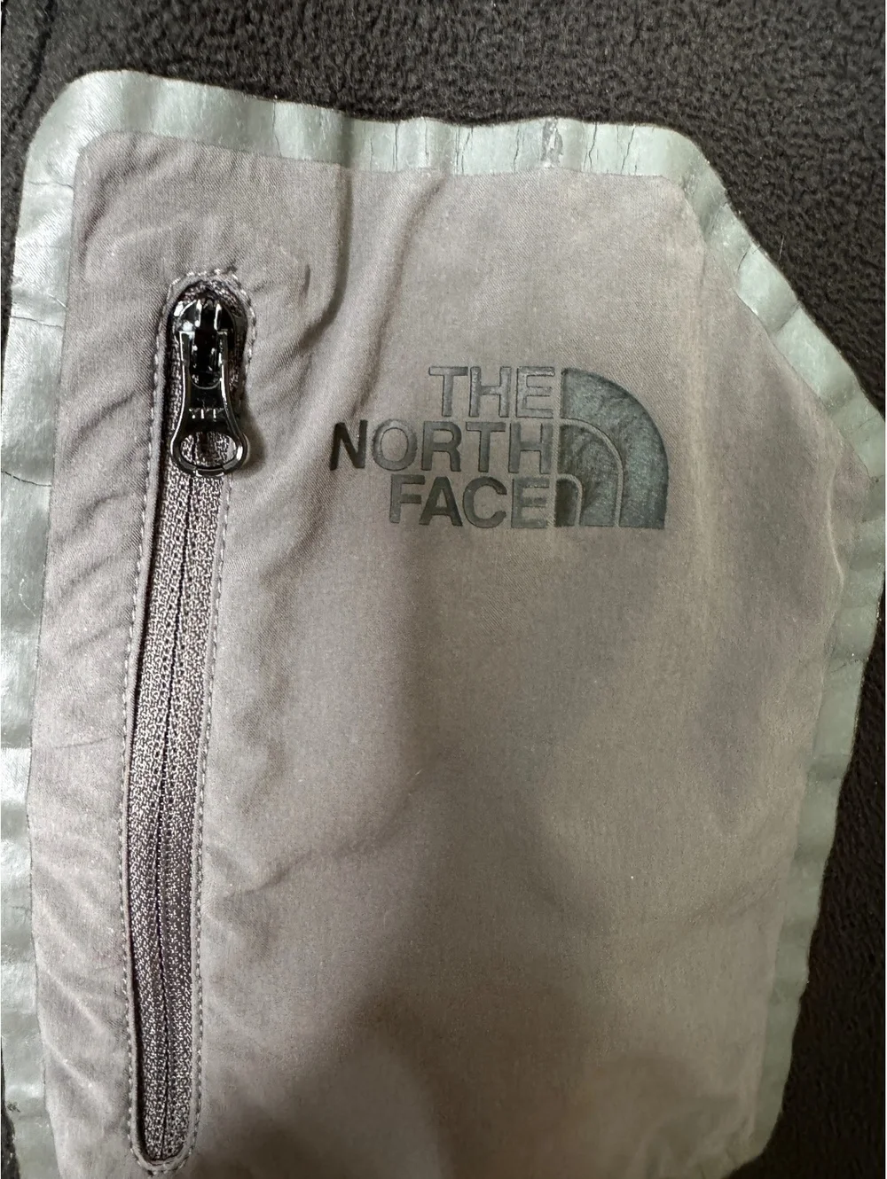 The North Face Full Zip Fleece Jacket XL Black Full Zip Chest Pocket Outdoor